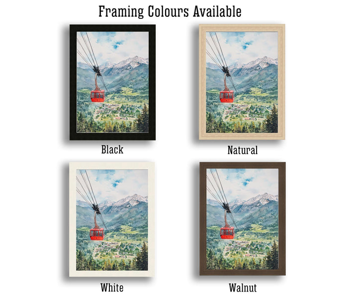 Estes Park Watercolor Painting Colorado Landscape Art Estes Park Poster Scenic Mountain Watercolor Nature Art