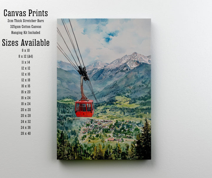 Estes Park Watercolor Painting Colorado Landscape Art Estes Park Poster Scenic Mountain Watercolor Nature Art