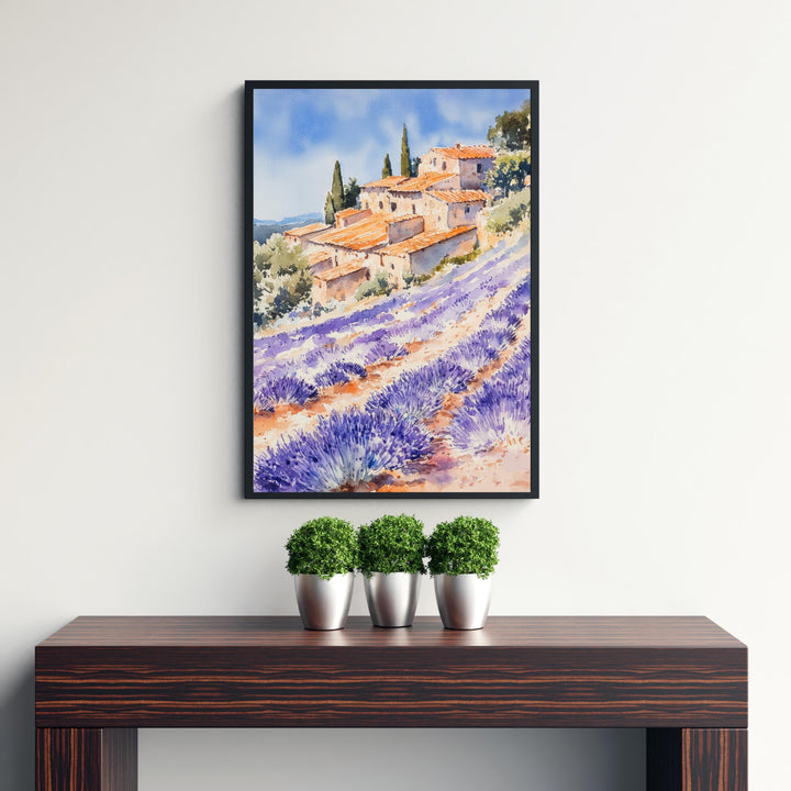 Cornish Coastline Watercolor Painting UK Coastal Art Cornwall Poster Scenic Cornwall Watercolor Beach Decor