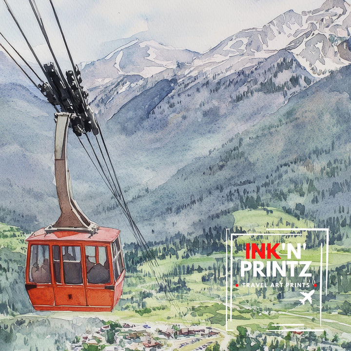 Estes Park Watercolor Painting Colorado Landscape Art Estes Park Poster Scenic Mountain Watercolor Nature Art