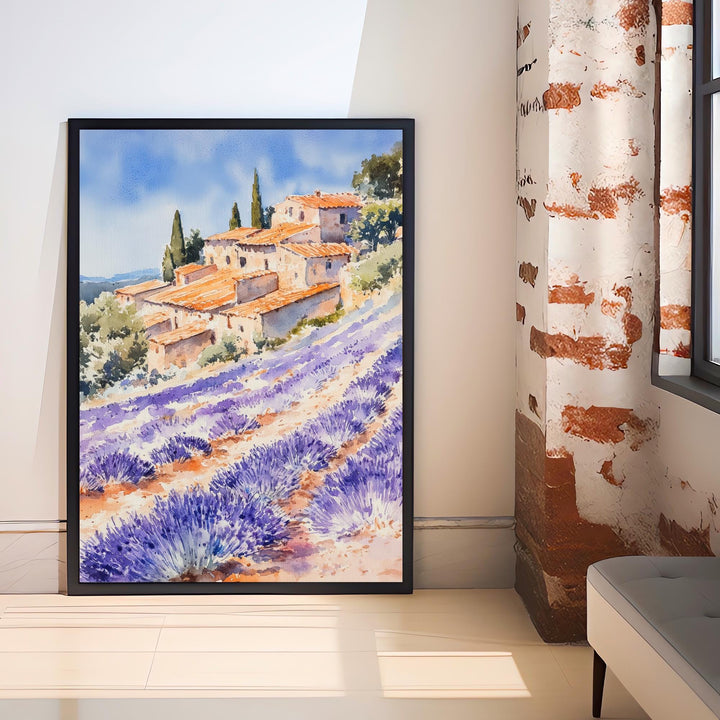 Cornish Coastline Watercolor Painting UK Coastal Art Cornwall Poster Scenic Cornwall Watercolor Beach Decor