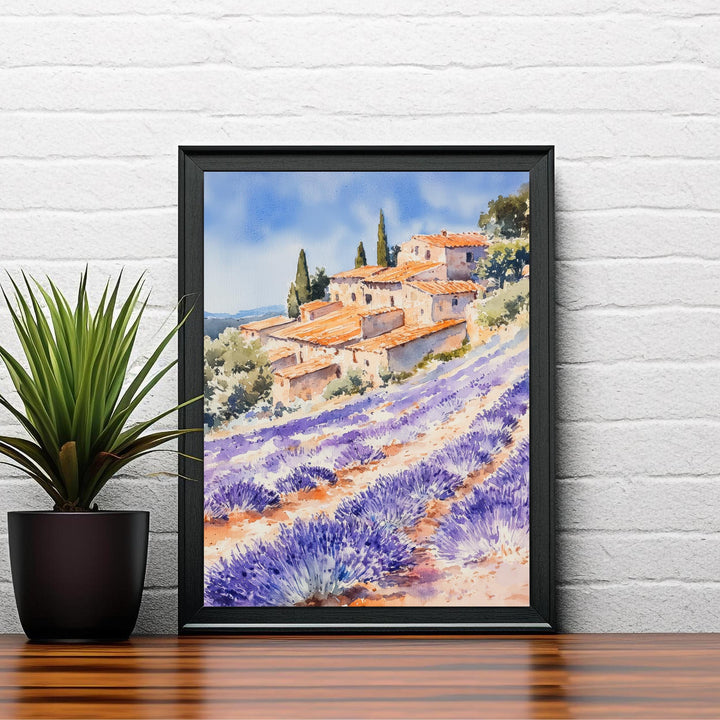 Cornish Coastline Watercolor Painting UK Coastal Art Cornwall Poster Scenic Cornwall Watercolor Beach Decor