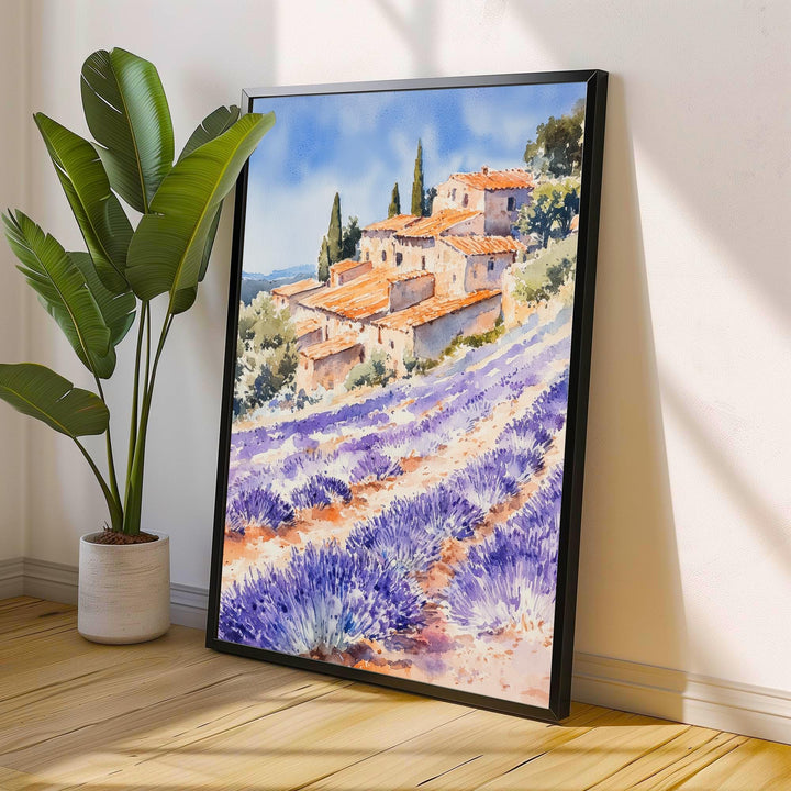 Cornish Coastline Watercolor Painting UK Coastal Art Cornwall Poster Scenic Cornwall Watercolor Beach Decor