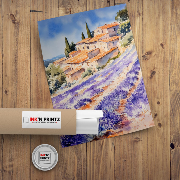 Cornish Coastline Watercolor Painting UK Coastal Art Cornwall Poster Scenic Cornwall Watercolor Beach Decor