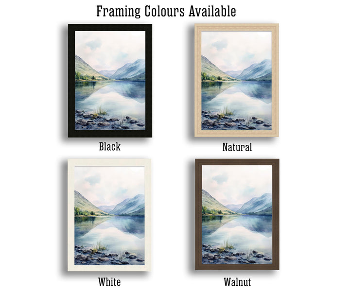 Ennerdale Watercolor Painting Lake District Art Ennerdale Print Scenic Lake District Decor Ennerdale Watercolor Art