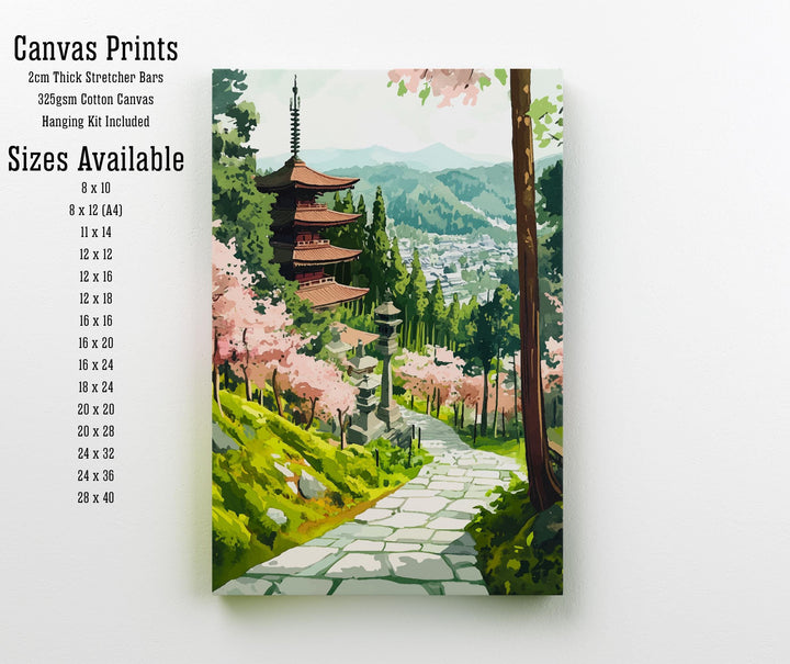 Kyoto Travel Poster Japan City Art Kyoto Print Scenic Japanese Landscape Poster Kyoto Decor