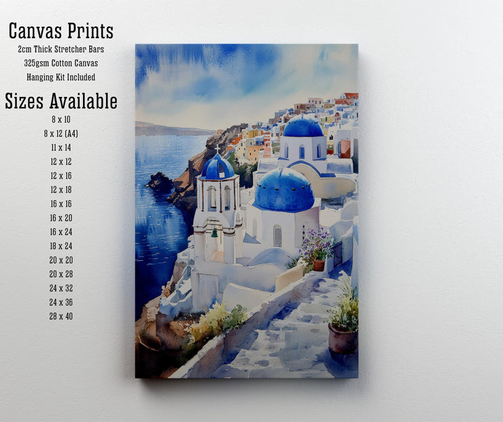 Sorrento Watercolor Painting Italy Coastal Art Sorrento Print Scenic Italy Watercolor Amalfi Coast Decor