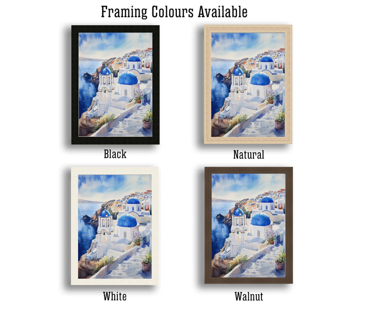 Sorrento Watercolor Painting Italy Coastal Art Sorrento Print Scenic Italy Watercolor Amalfi Coast Decor