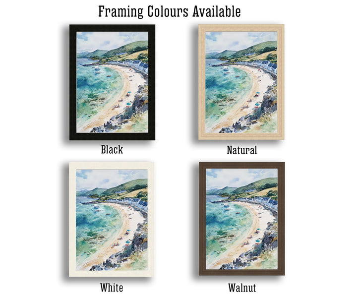 Portmeirion Watercolor Painting Welsh Village Art Portmeirion Print Scenic Watercolor Decor