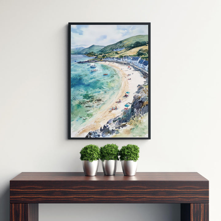 Portmeirion Watercolor Painting Welsh Village Art Portmeirion Print Scenic Watercolor Decor