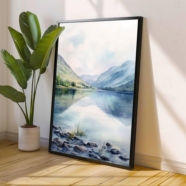 Ennerdale Watercolor Painting Lake District Art Ennerdale Print Scenic Lake District Decor Ennerdale Watercolor Art