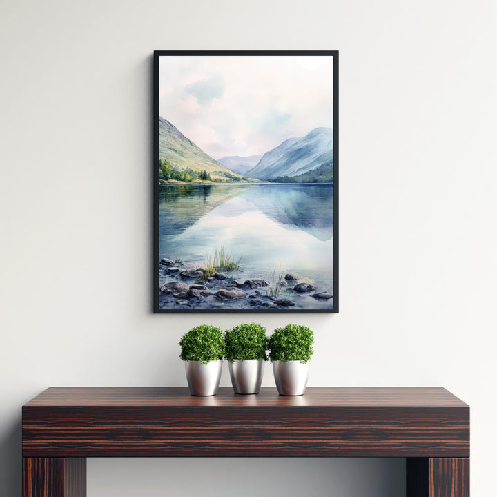 Ennerdale Watercolor Painting Lake District Art Ennerdale Print Scenic Lake District Decor Ennerdale Watercolor Art