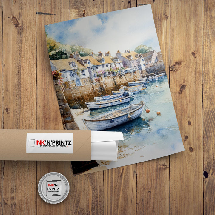 Bristol Watercolor Painting UK City Art Bristol Print Scenic Bristol Decor Waterfront Art