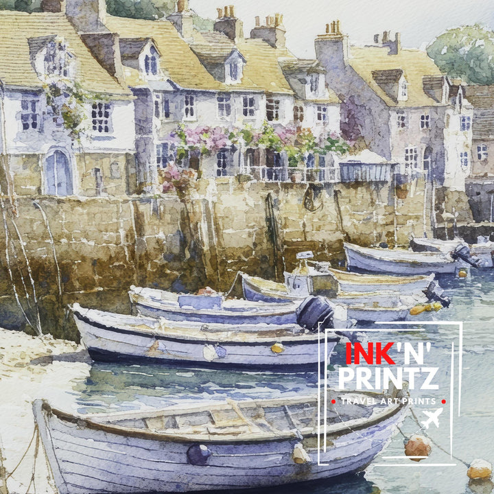 Bristol Watercolor Painting UK City Art Bristol Print Scenic Bristol Decor Waterfront Art