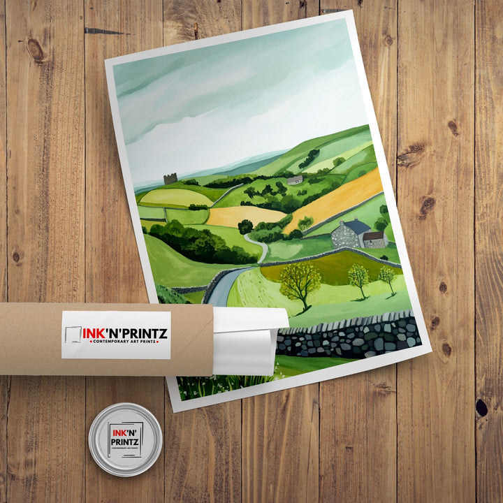 Scottish Highlands Travel Poster Scotland Landscape Art Scottish Highlands Print Scenic Scottish Nature Poster
