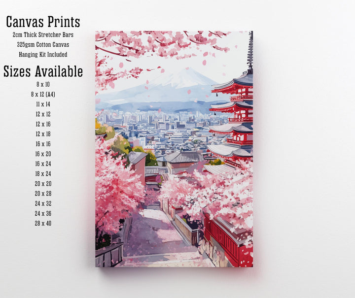 Tokyo Travel Poster Japan City Art Tokyo Skyline Print Scenic Tokyo Poster Urban Japan Decor