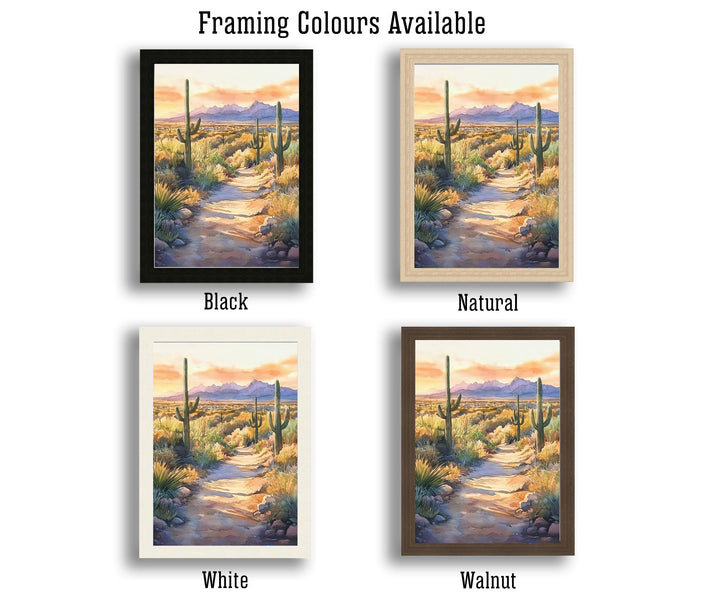 Scottsdale Arizona Watercolor Painting Desert Art Scottsdale Print Scenic Arizona Watercolor Decor