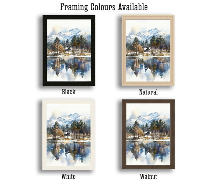 Aviemore Scotland Watercolor Painting Scottish Highlands Art Aviemore Print Scenic Scotland Decor