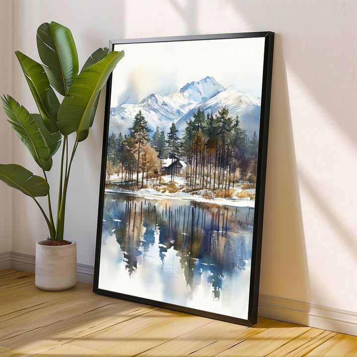 Aviemore Scotland Watercolor Painting Scottish Highlands Art Aviemore Print Scenic Scotland Decor