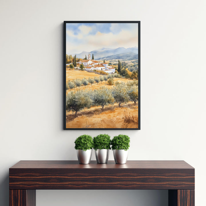 Andalucia Travel Poster Spain Landscape Art Andalucia Print Scenic Spanish Country Decor Iconic Alhambra Art
