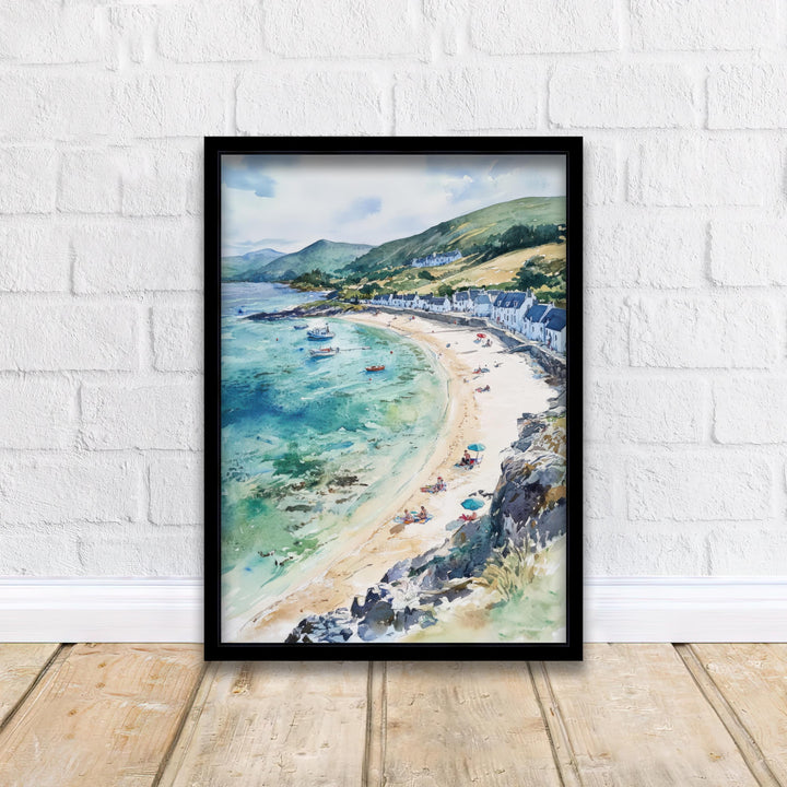 Portmeirion Watercolor Painting Welsh Village Art Portmeirion Print Scenic Watercolor Decor