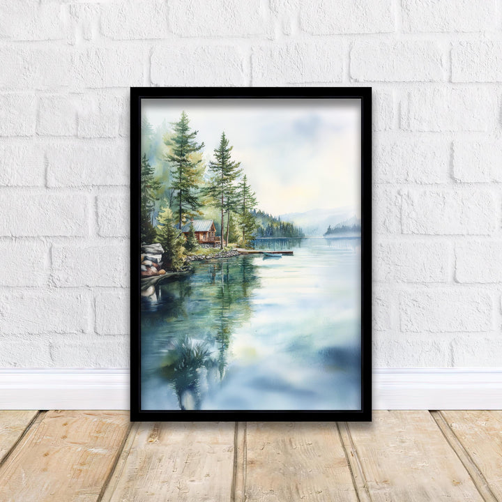 Muskoka Watercolor Painting Ontario Canada Art Muskoka Print Scenic Lake Decor Gift for Canada Lovers