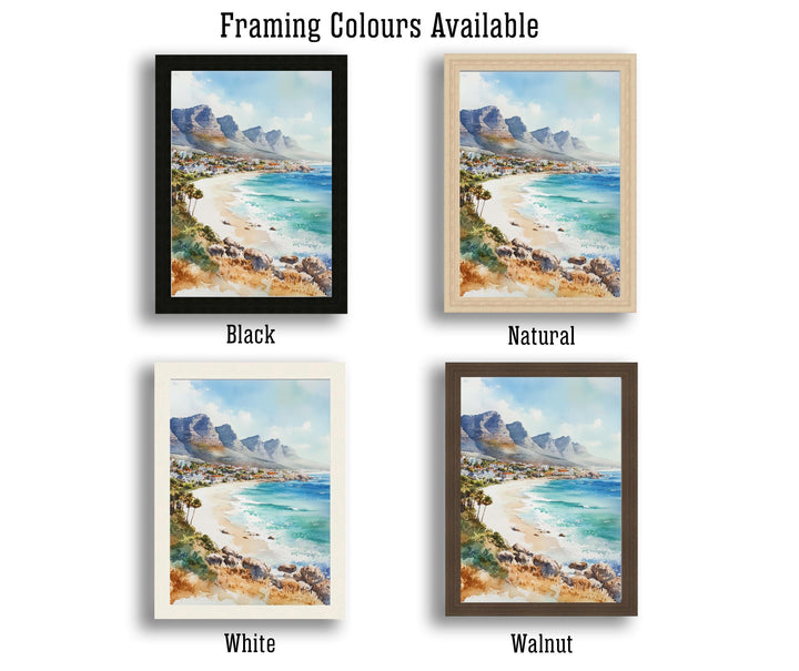 South Africa Watercolor Painting African Landscape Art South Africa Print Scenic Safari Decor Gift for South Africa Lovers