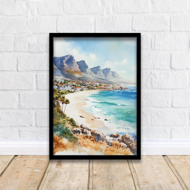 South Africa Watercolor Painting African Landscape Art South Africa Print Scenic Safari Decor Gift for South Africa Lovers