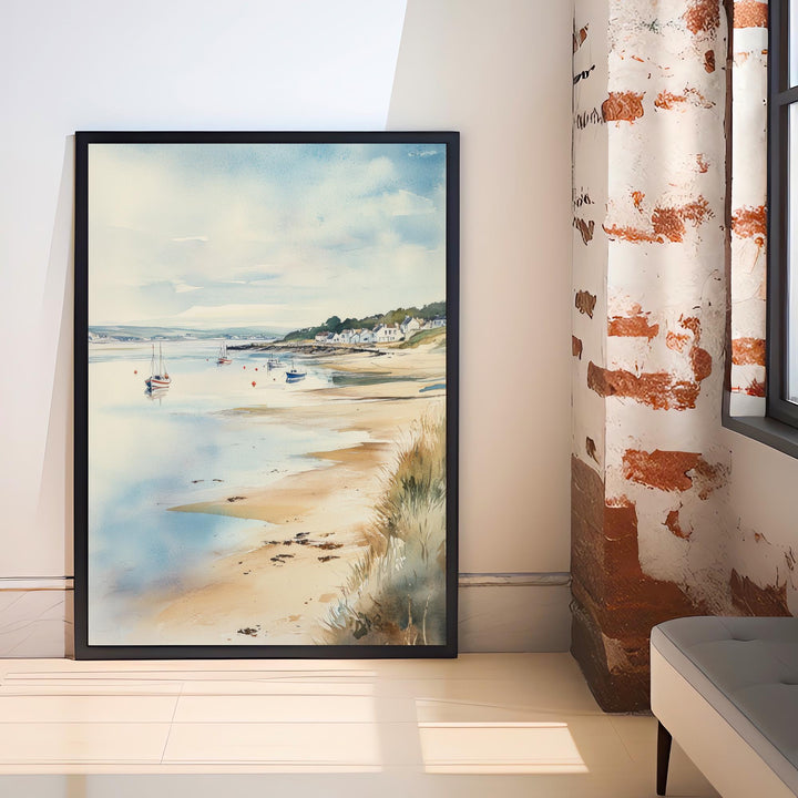 Hayle Watercolor Painting Cornwall Coastal Art Hayle Print Scenic Seaside Decor