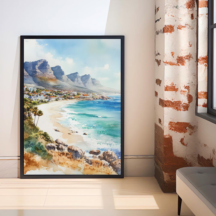 South Africa Watercolor Painting African Landscape Art South Africa Print Scenic Safari Decor Gift for South Africa Lovers