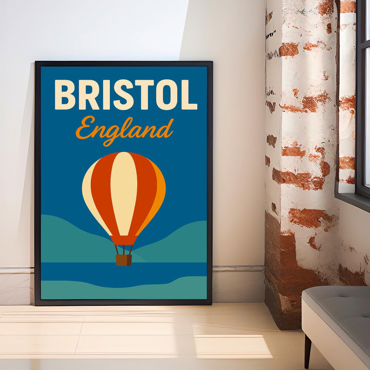 Bristol England Vintage Travel Poster Bristol Art Scenic City Decor Gift for England Lovers Wanderlust Decor
