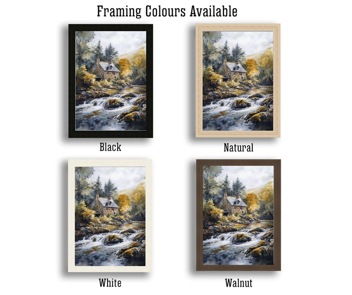 Betws-y-Coed Travel Poster North Wales Village Art Betws-y-Coed Print Scenic Mountain Village Decor Gift for Wales Lovers