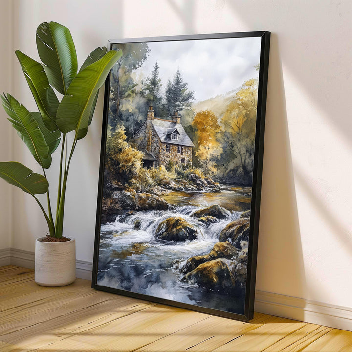 Betws-y-Coed Travel Poster North Wales Village Art Betws-y-Coed Print Scenic Mountain Village Decor Gift for Wales Lovers