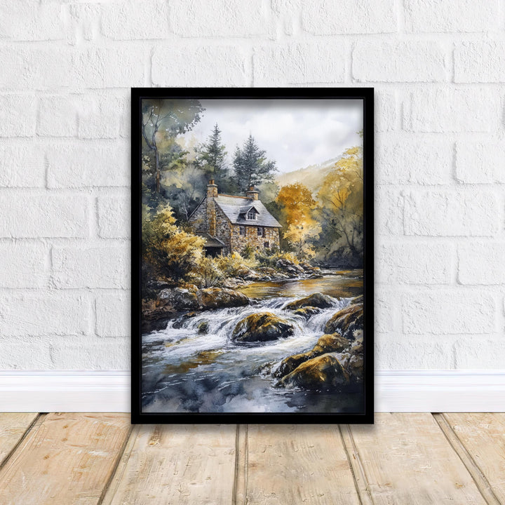 Betws-y-Coed Travel Poster North Wales Village Art Betws-y-Coed Print Scenic Mountain Village Decor Gift for Wales Lovers
