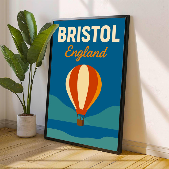 Bristol England Vintage Travel Poster Bristol Art Scenic City Decor Gift for England Lovers Wanderlust Decor