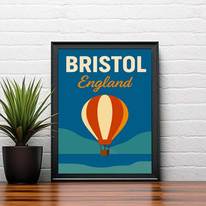 Bristol England Vintage Travel Poster Bristol Art Scenic City Decor Gift for England Lovers Wanderlust Decor