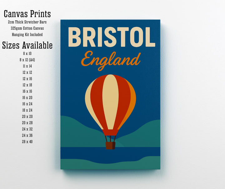 Bristol England Vintage Travel Poster Bristol Art Scenic City Decor Gift for England Lovers Wanderlust Decor
