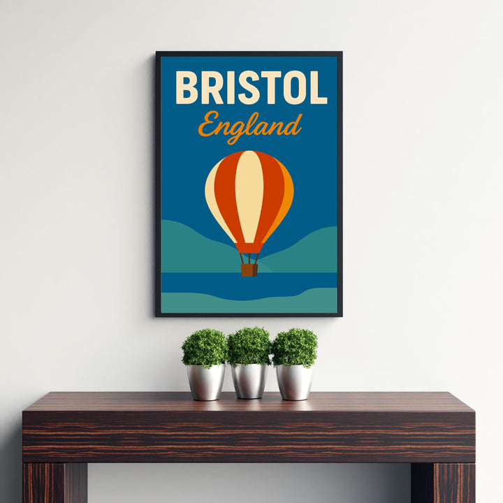 Bristol England Vintage Travel Poster Bristol Art Scenic City Decor Gift for England Lovers Wanderlust Decor