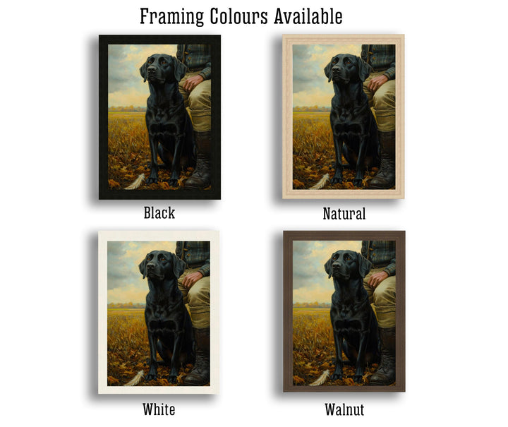 Black Labrador Watercolor Print Cottagecore Decor Rustic Dog Painting Loyal Companion Wall Art
