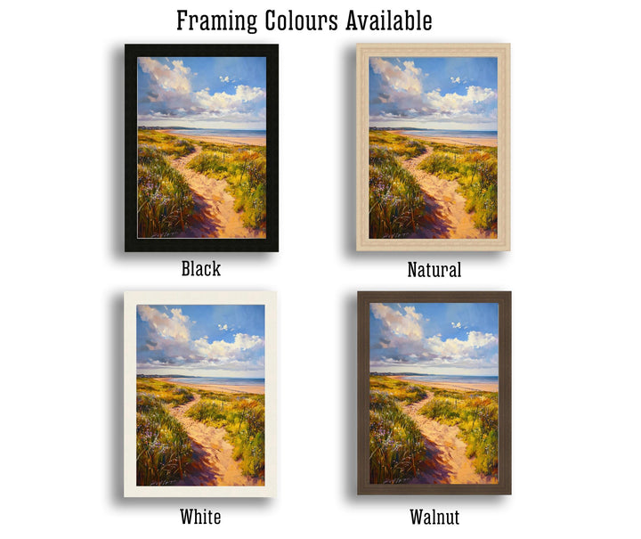 West Kirby Travel Poster Print Wirral England Wall Art Coastal Landscape Gift for UK Seaside Lovers and Fans of Scenic British North West