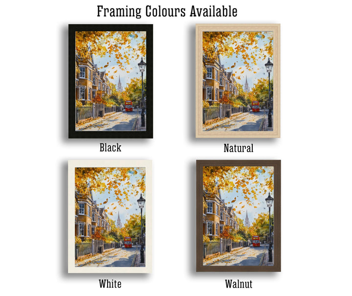 West Ealing Watercolour Print London W13 Art Suburban Street Scene Victorian Houses Home Decor Ealing Gift Commuter Town Poster