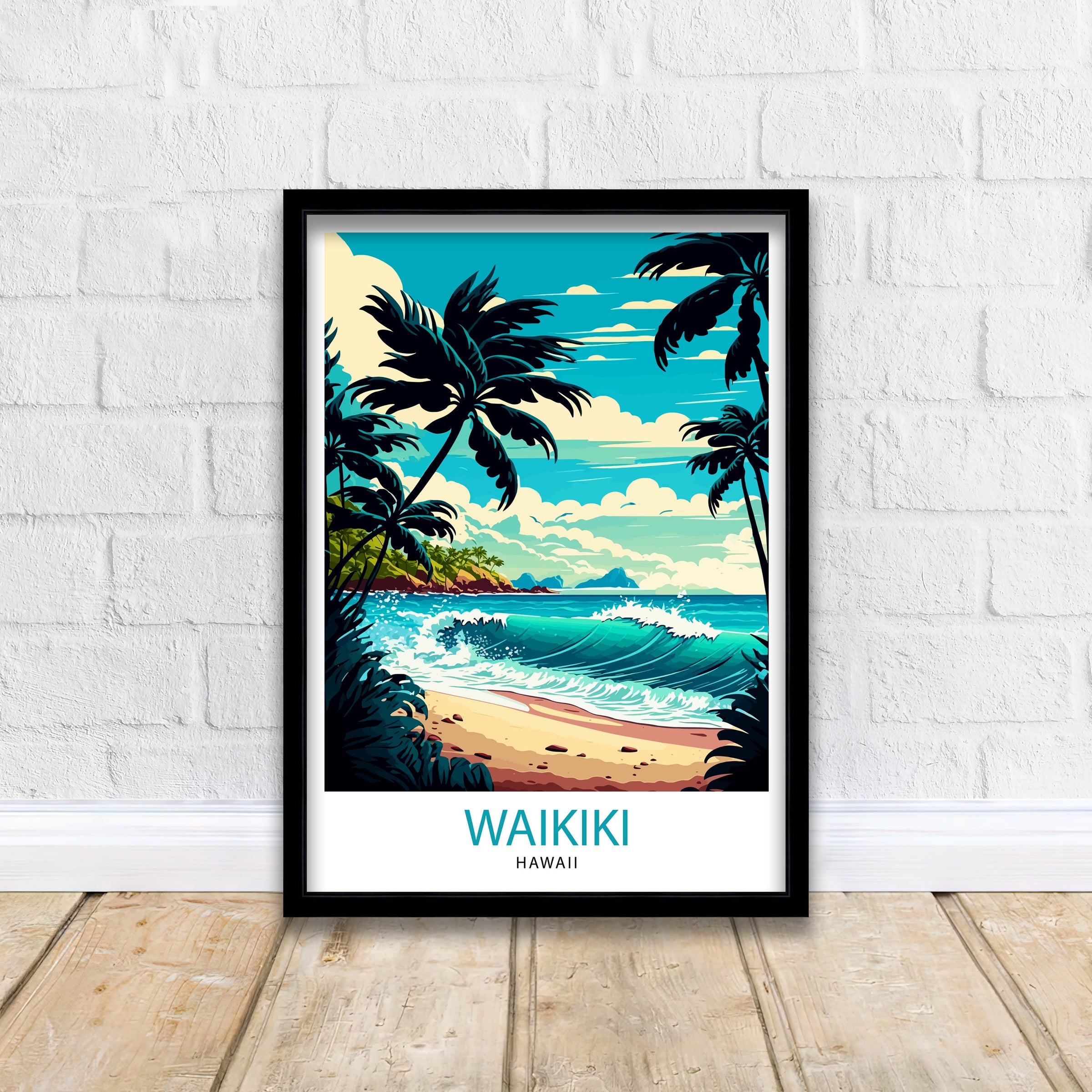Hawaii Travel Posters – Scenic Wall Art of the Aloha State’s Lush Islands and Ocean Views