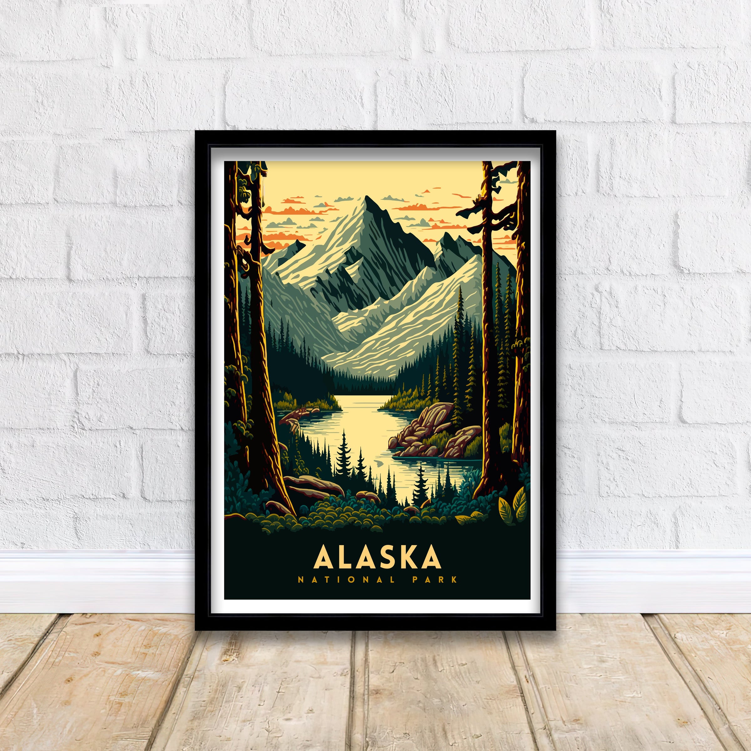 Alaska Travel Posters – Scenic Wall Art of America’s Last Frontier