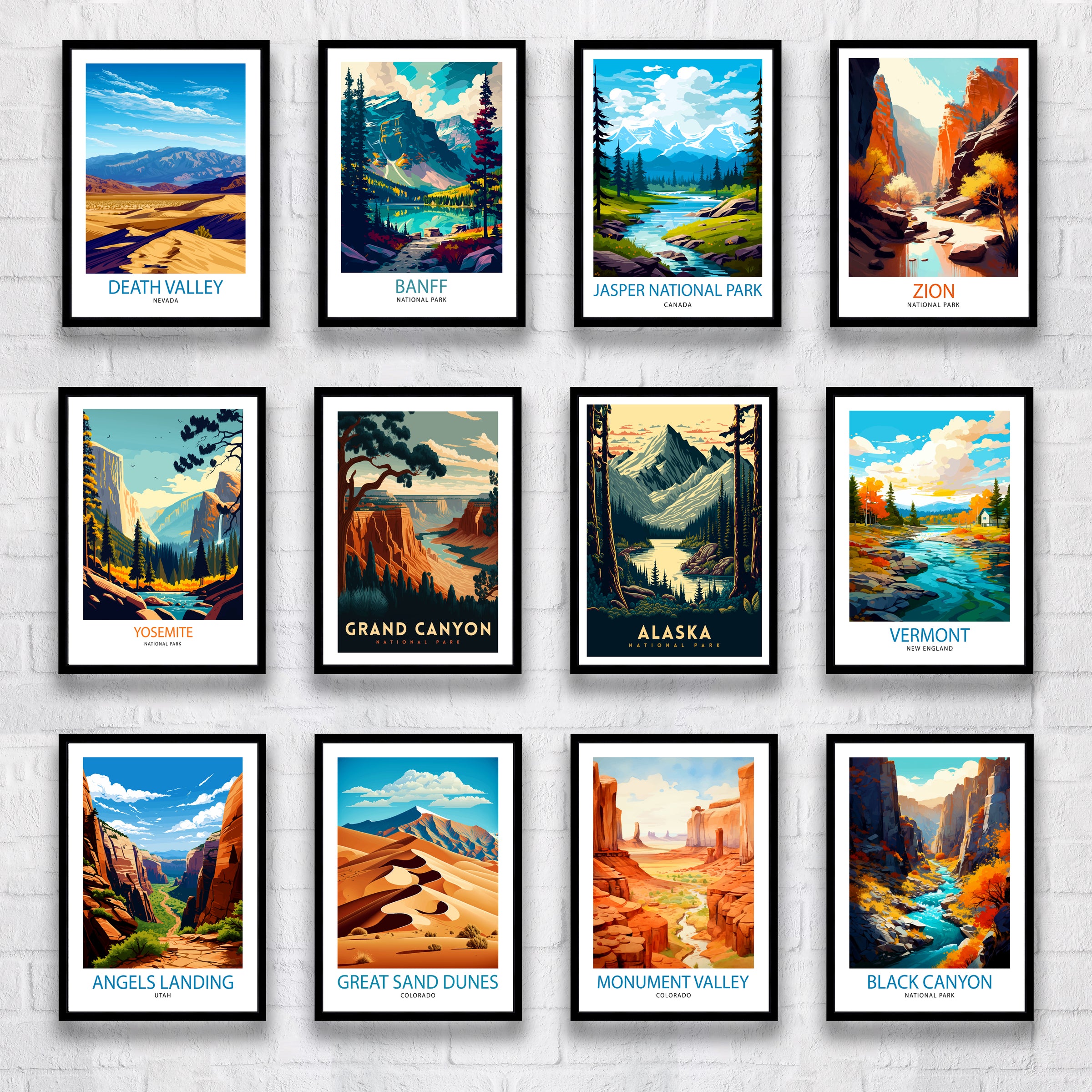 US National Park Art Prints & Posters