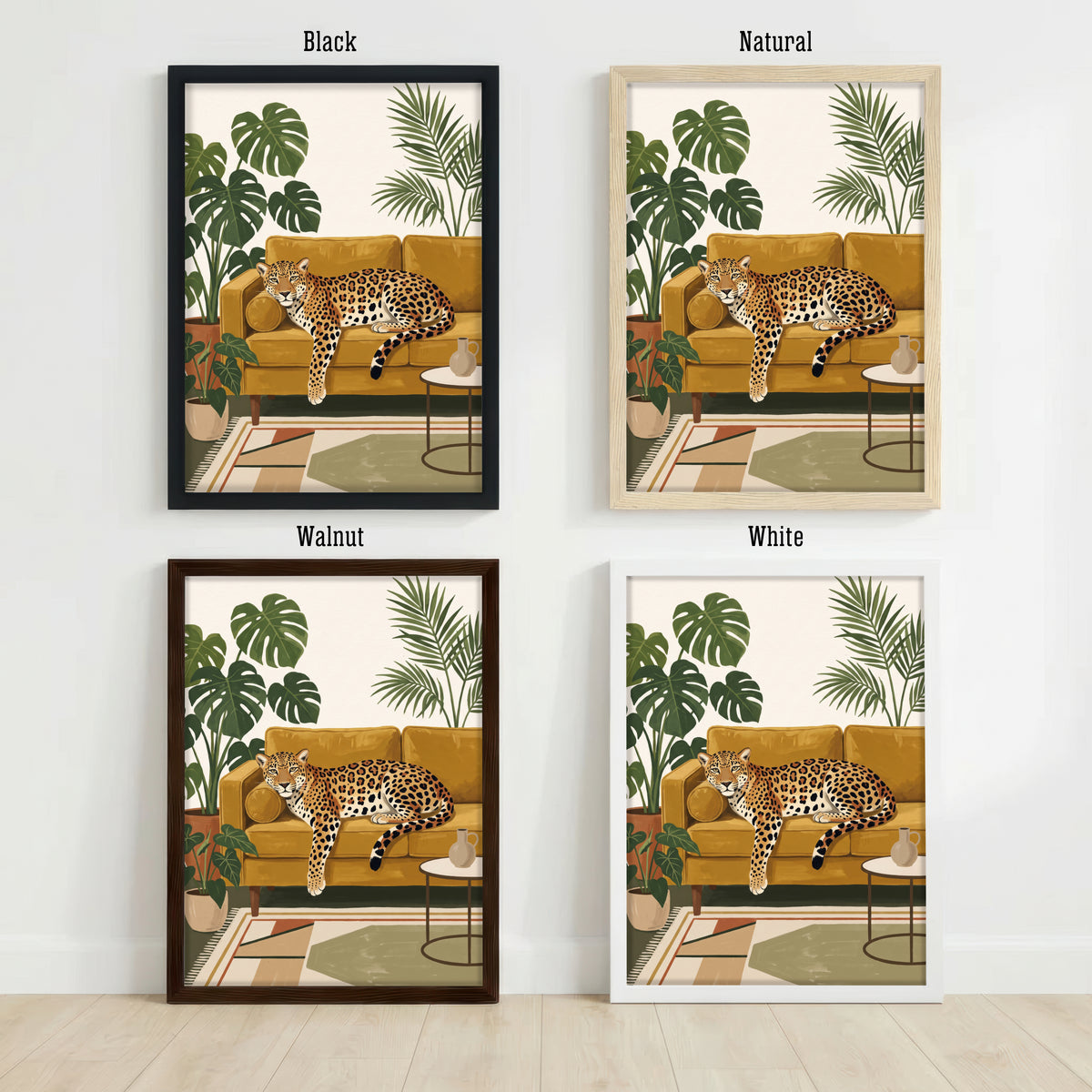 Leopard Tropical Interior Art Print
