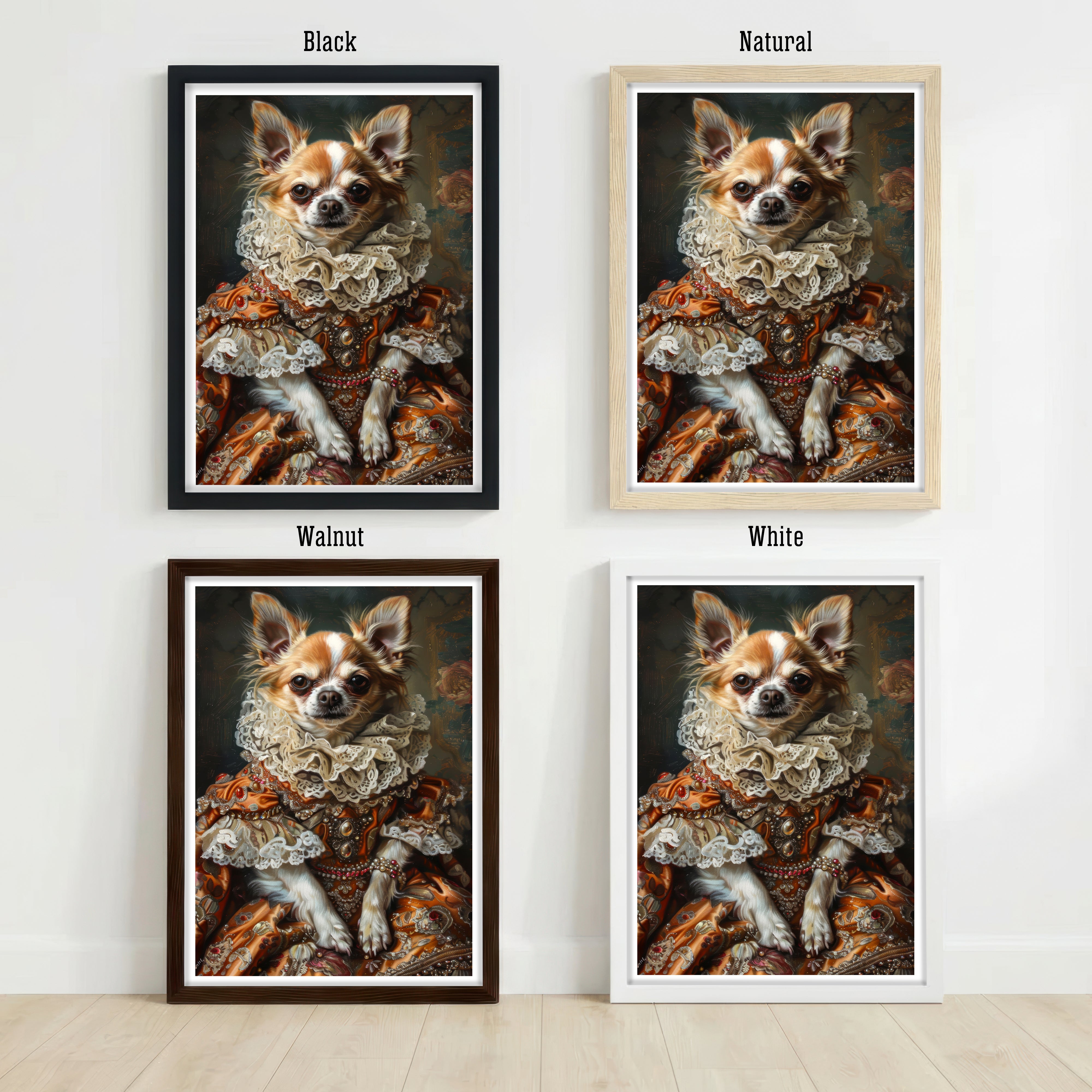 Victorian Chihuahua Portrait Art Print
