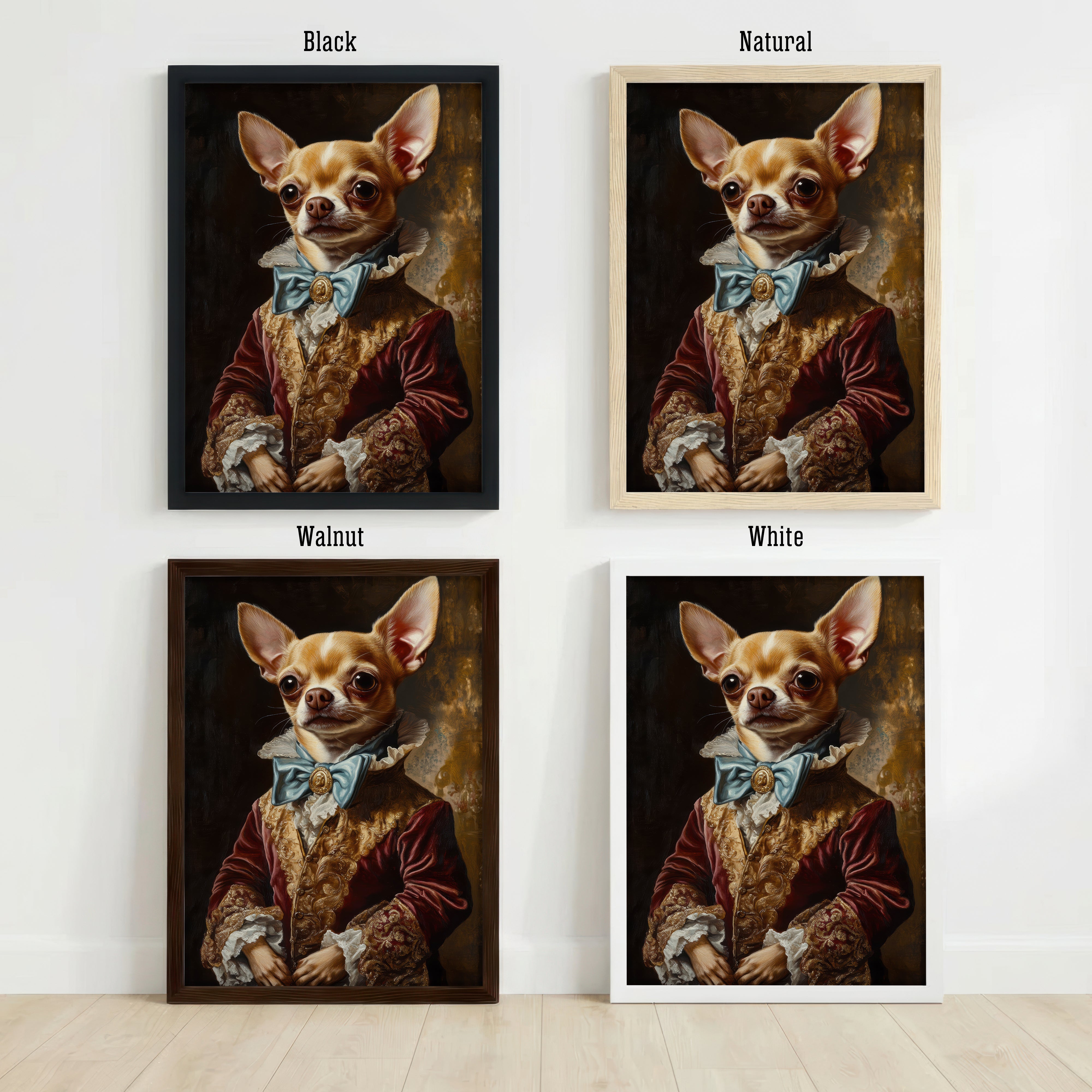 Aristocratic Chihuahua Portrait Art Print