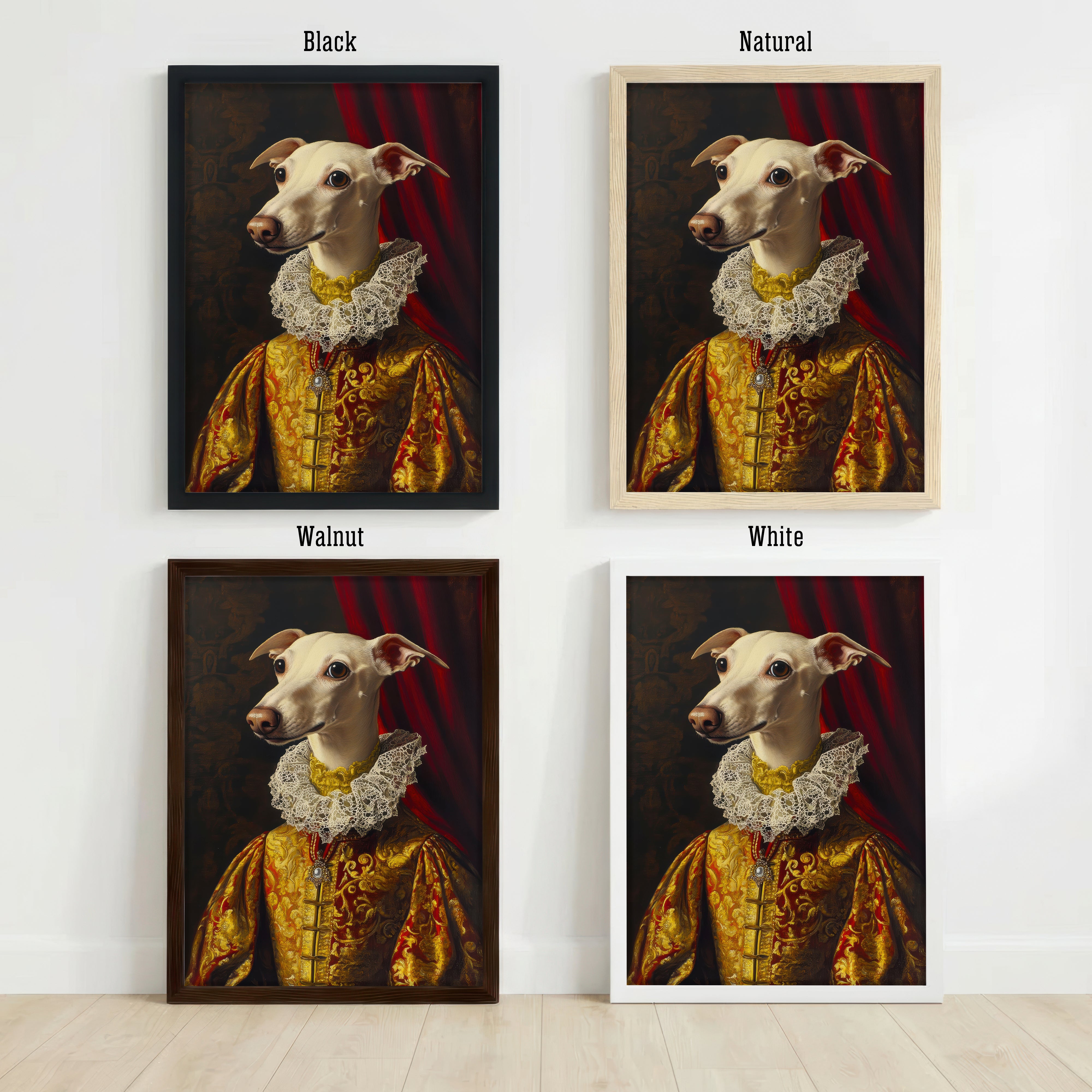 Aristocratic Dog Baroque Art Print