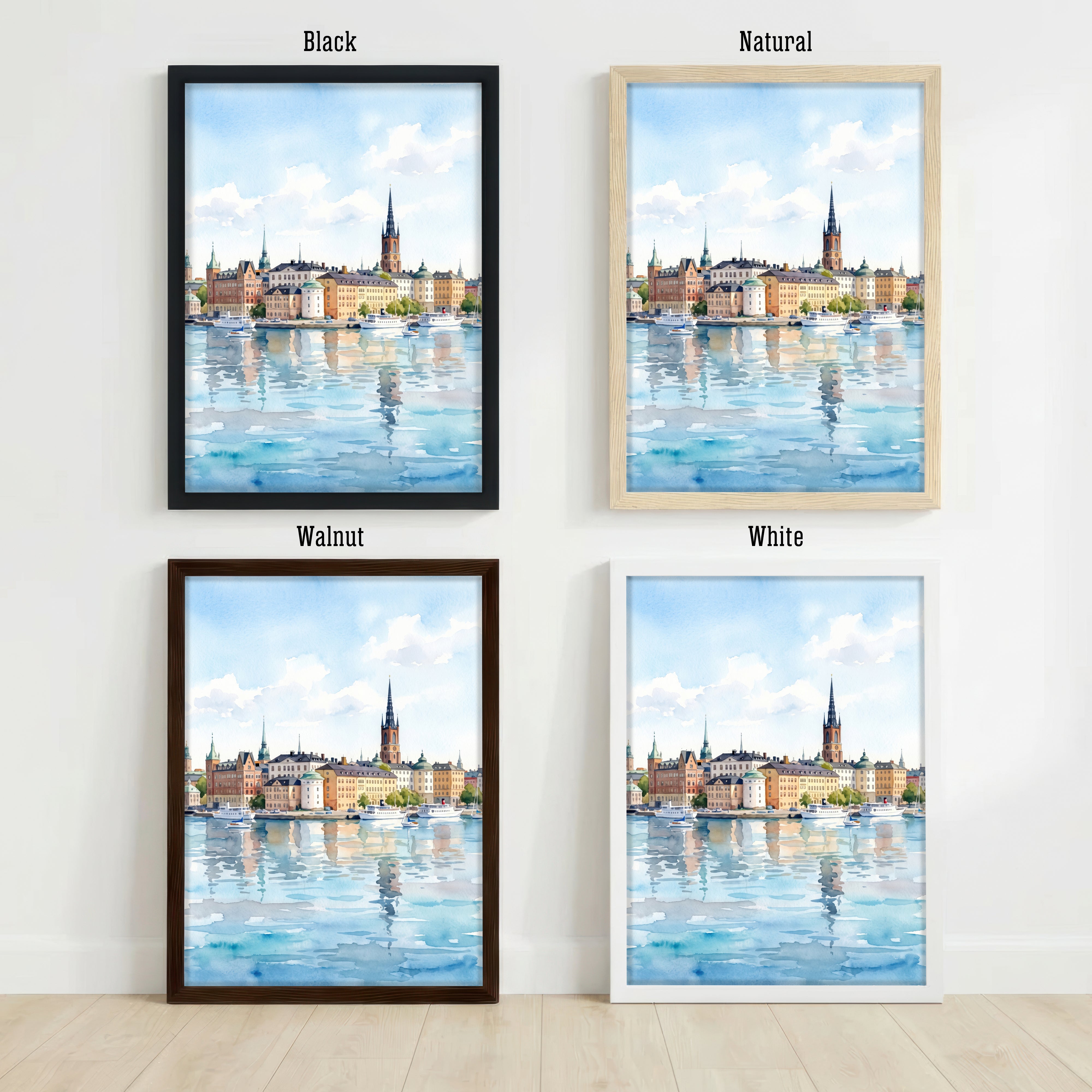 Stockholm Sweden Watercolour