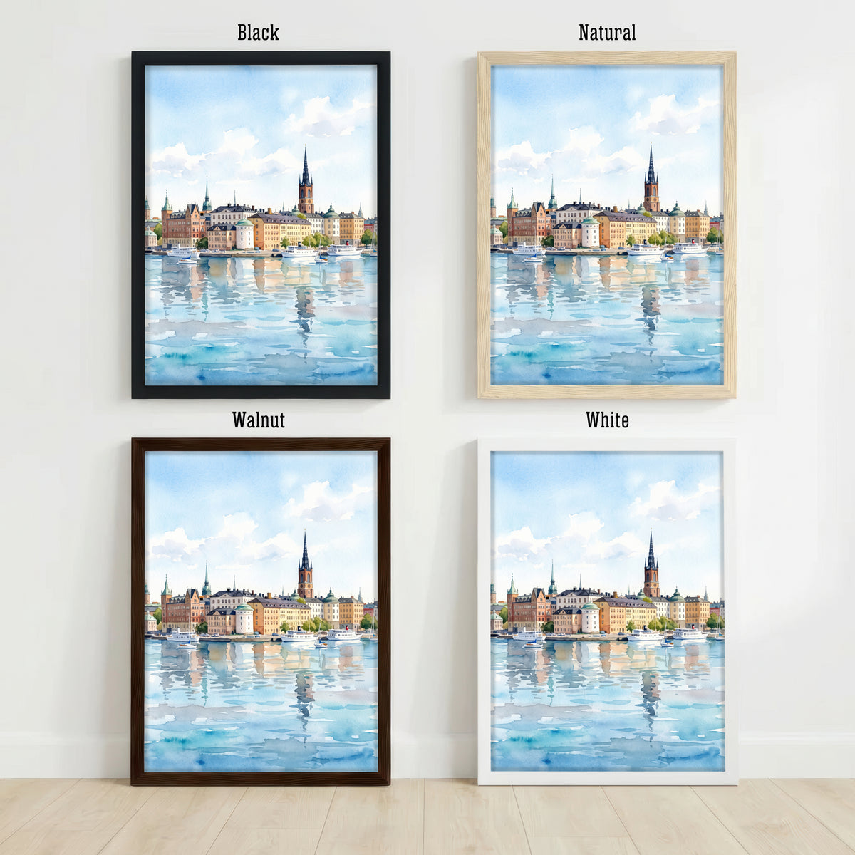Stockholm Sweden Watercolour